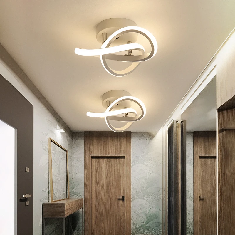 Modern LED Ceiling Light Minimalist Balcony Aisle Lamp Home Foyer Corridor Channel Ceiling Lamp Nordic Room Ceiling Lights