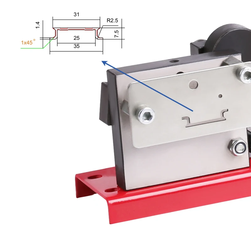 din rail cutter, din rail cutting tool, R110F easy cut with measure gauge cut with ruler