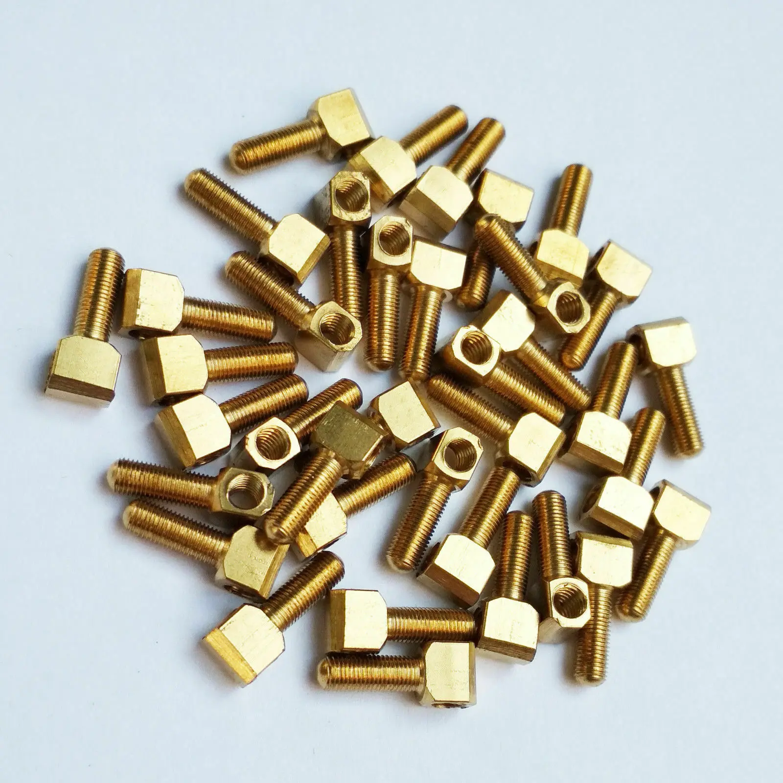 10/50PCS Double Bass 3/4 bow Brass screw Upright Bass Bow Eyelet Button Bronze Screw fit Screw Bolt Replacement DIY Bow Parts