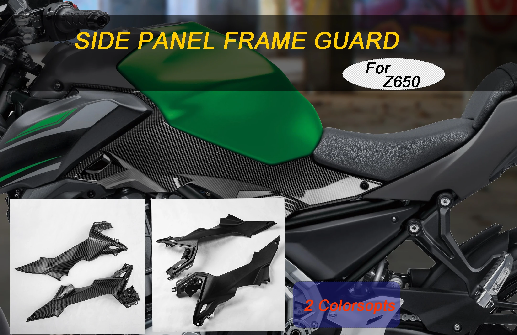 

For Kawasaki Z650 Z 650 2017-2022 2018 2019 Accessories 1 Pair Motorcycle Unpainted Side Frame Mid Cover Panel Fairing Cowl