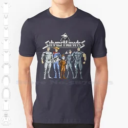 Camiseta de diseño Cyber Cool, camiseta de moda, Silverhawks, Steelheart, Steelwill