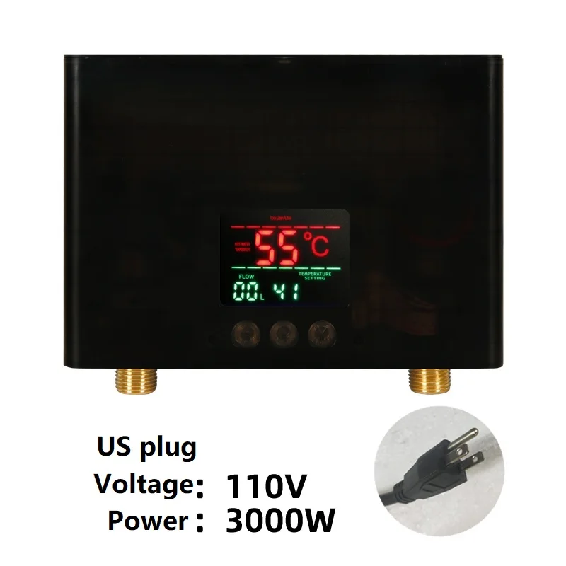 110V 220V Doorstromers Badkamer Keuken Wandmontage Elektrische Boiler LCD Temperatuurdisplay met Afstandsbediening