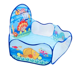 Piscina de bola com cesta para crianças, Brinquedo interior e exterior, Barraca do cercadinho, Ocean Pit, Drop Shipping, 1.2m 8 principais vendas barraca piscina de bolinha - №8