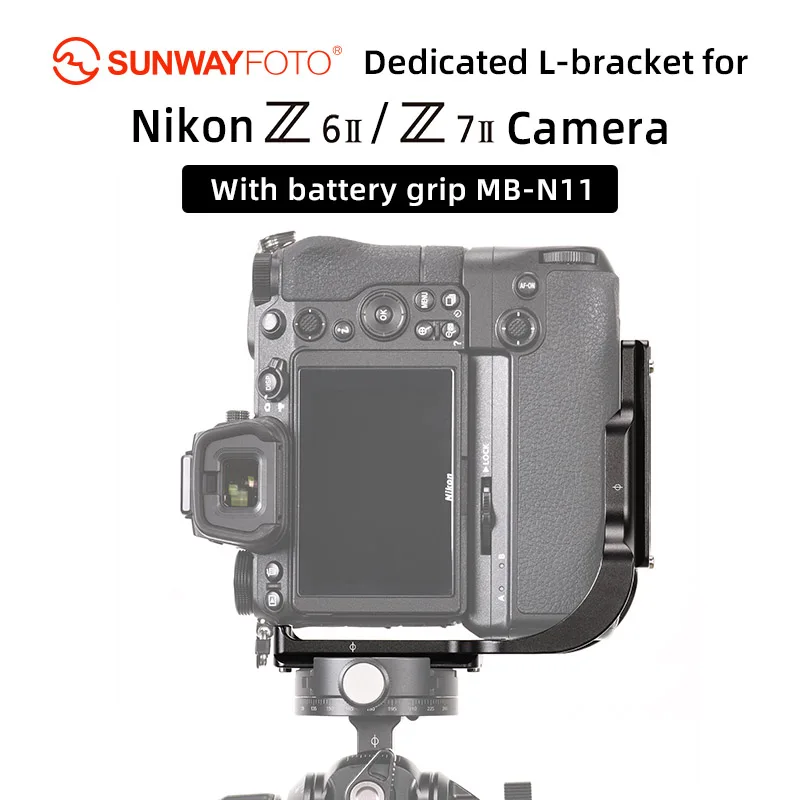 

SUNWAYFOTO PNL-Z6IIG Custom L-bracket for Nikon Z6II Z7II with Battery Grip MB-N11 Arca RRS Compatible