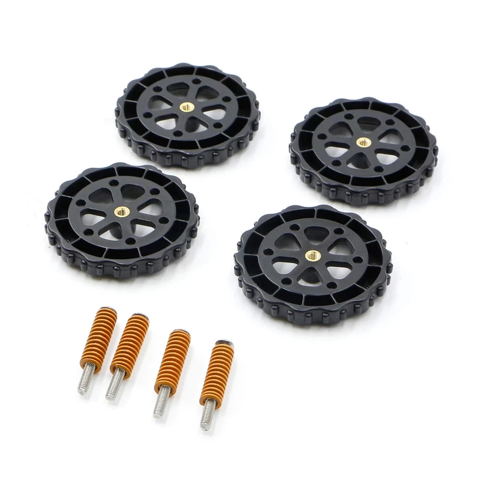 Upgrade 12 Buah/Set Printer 3D Hand Twist Leveling Nut Diameter Hot Bed Light Load Compression Mold Die Springs Sekrup M4X35