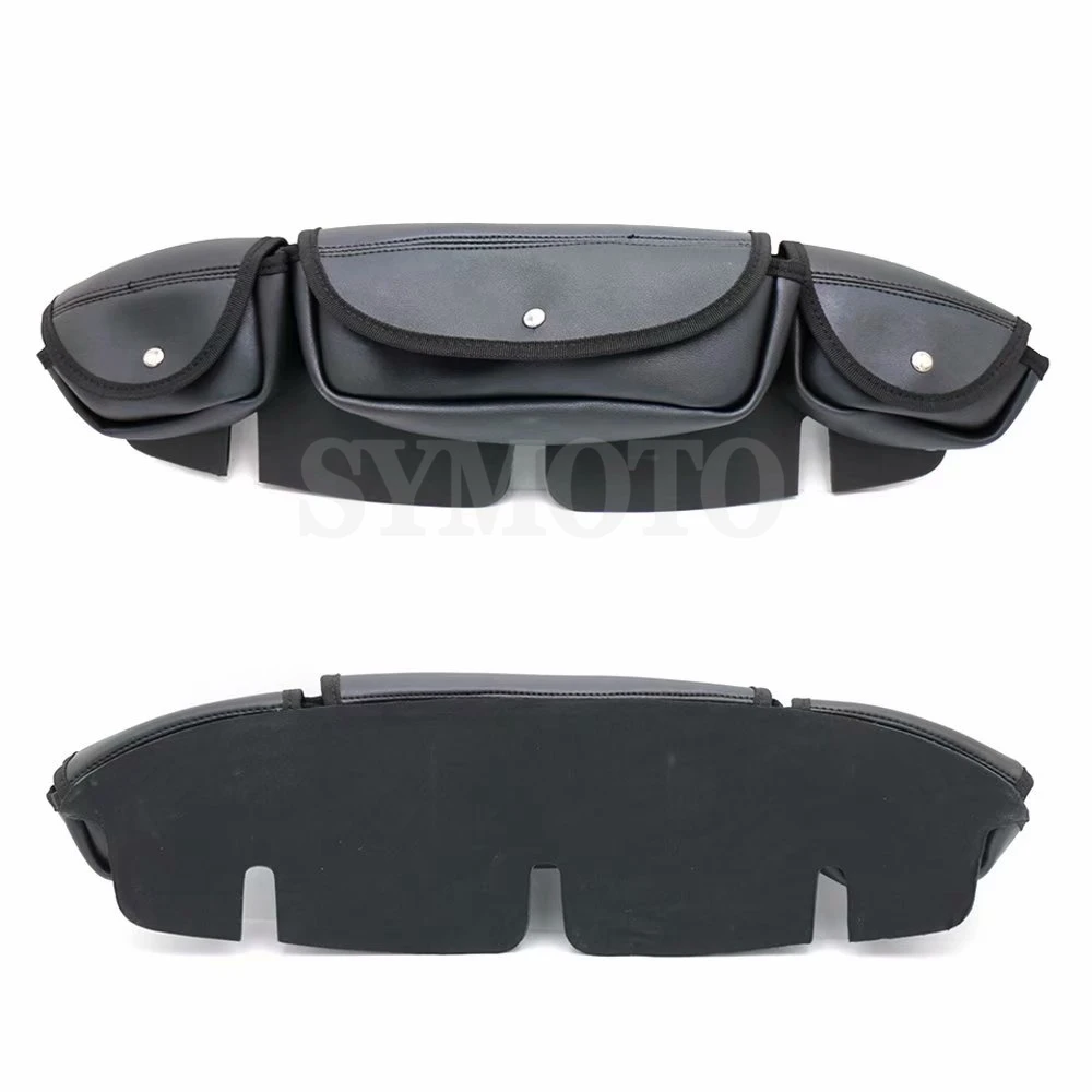 Motorcycle bag For Harley Touring Electra Street Glide Windshield Bag Saddle 3-Pockets Fairing for Harley 1996-2013