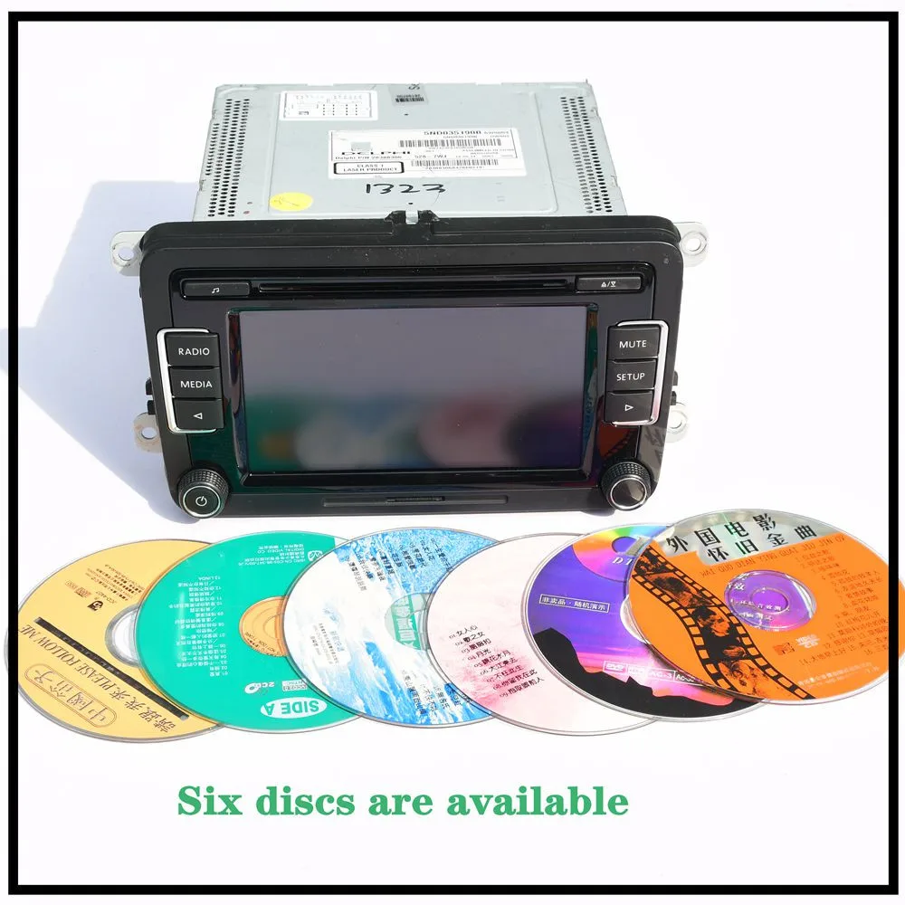 

RCD510 USB OE# 5ND035190B 5ND 035 190 B Auto Radio 6 Disc CD MP3 Player Fits For Passat Tiguan