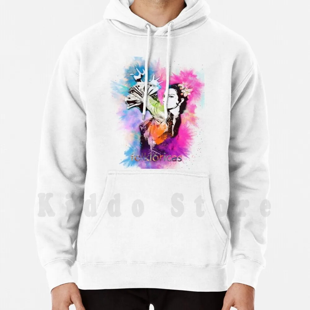 Lola Flores Whirlwind Of Colors Hoodies Long Sleeve Lola Flores Flemish Couplet Spanish Flamenco Spanish