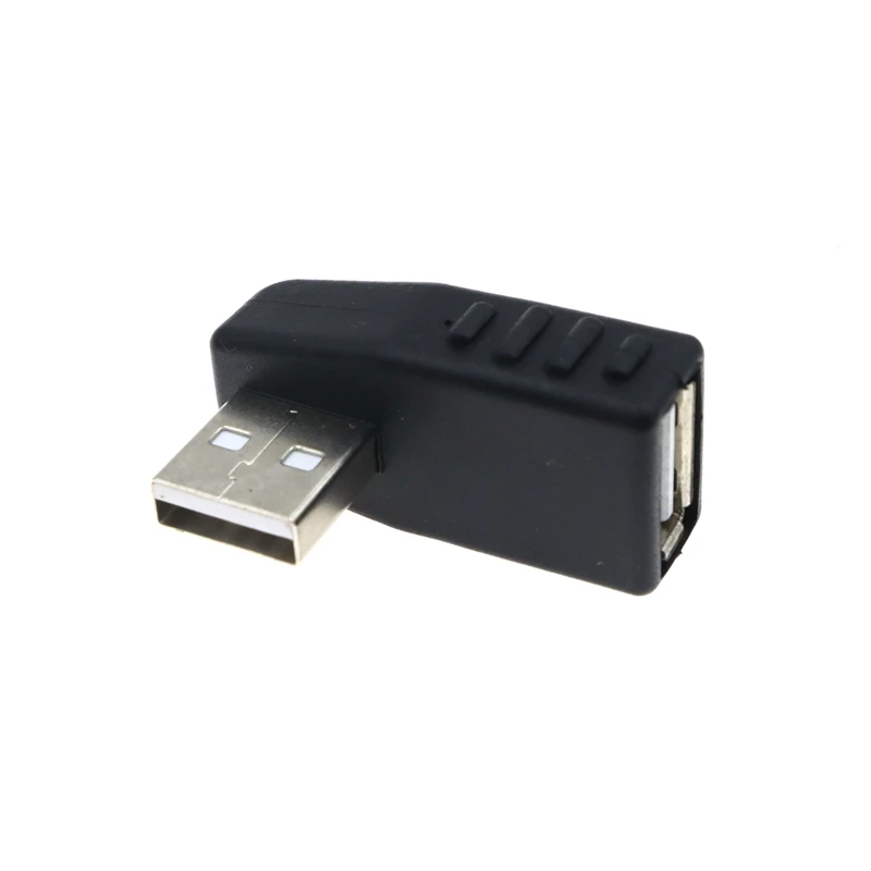محول اتصال تمديد عالي السرعة يسار/يمين/أعلى/أسفل L Bend USB 2.0 A ذكر إلى أنثى للكمبيوتر المحمول U القرص