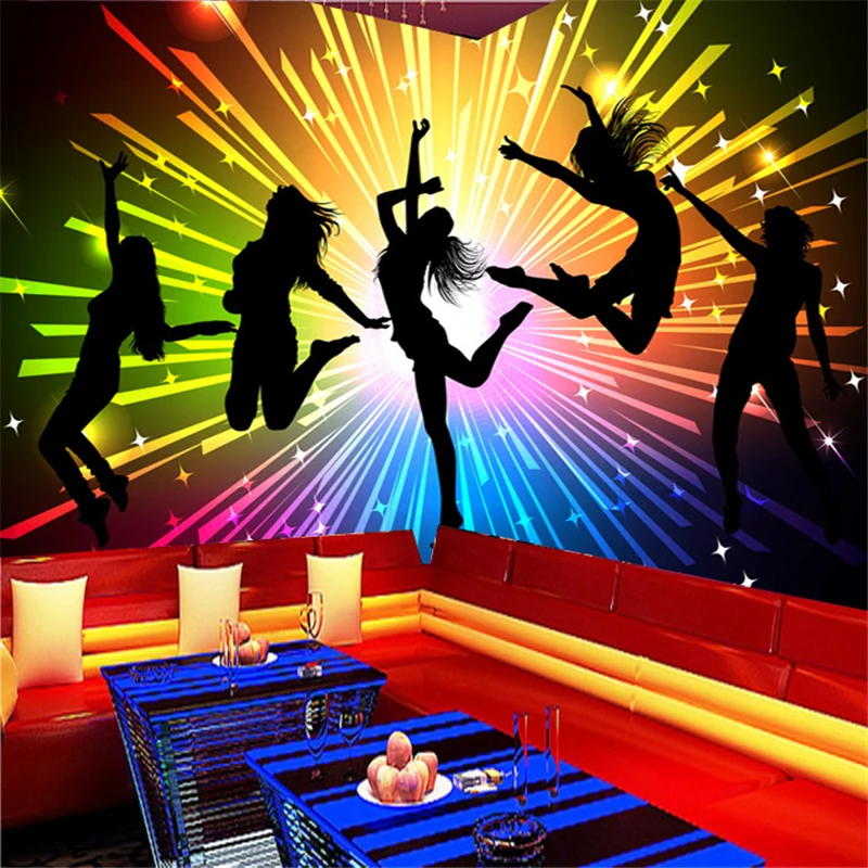 

wellyu Customized large-scale mural 3D three-dimensional wallpaper theme KTV bar nightclub entertainment personality wallpaper