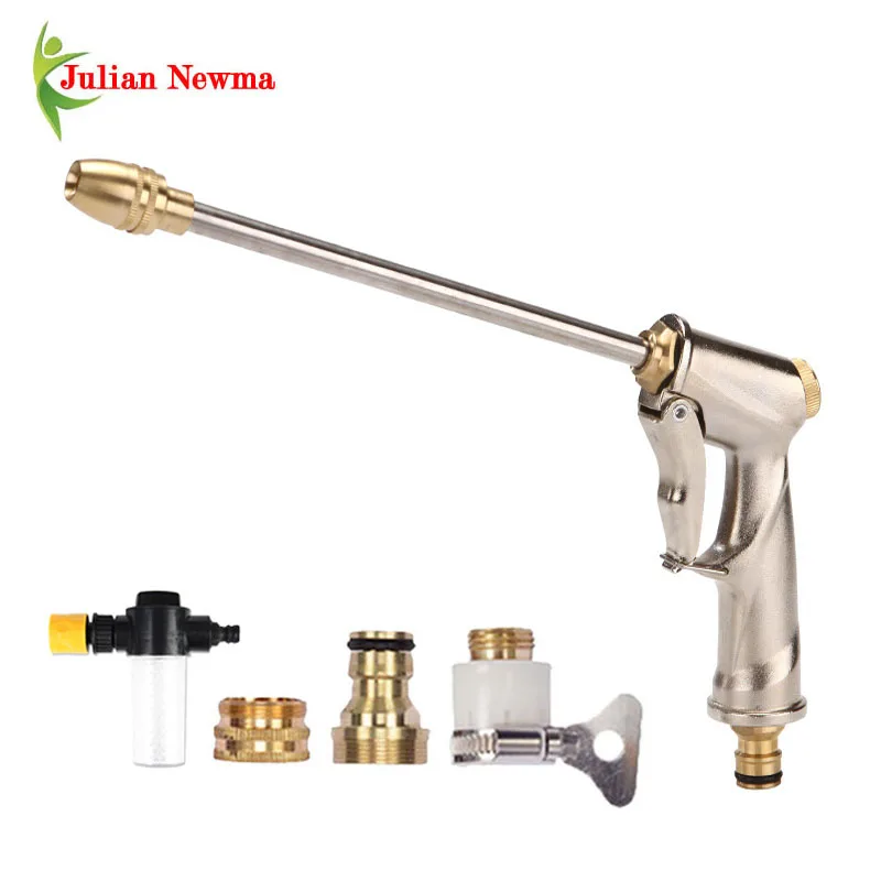 

Water Gun Adjustable High Pressure Car Wash Lances Gun Foam Washing Garden Irrigation Hidrolimpiadora Portable Sprinkler Nozzle