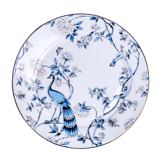 Guci Christmas Wedding limited set of dishes and chopsticks combination of European bone china tableware bowls and plates Chines