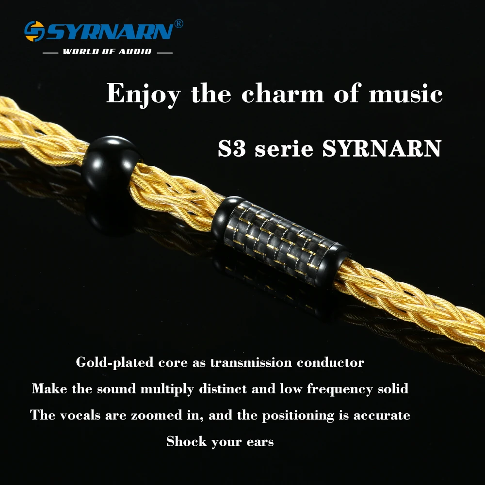 SYRNARN OCC rame 8 core In-ear auricolare cavo di aggiornamento 3.5/4.4MM per audio-technica LS50is 70 LS200 E40 filo fai da te A2DC/MMCX 0.78