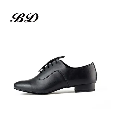 TOP Sneakers MEN SHOES Profession Latin Dance Shoes Ballroom Shoe Modern  Waltz friendship  Premium Oxford Heel 2.5 cm BD 301