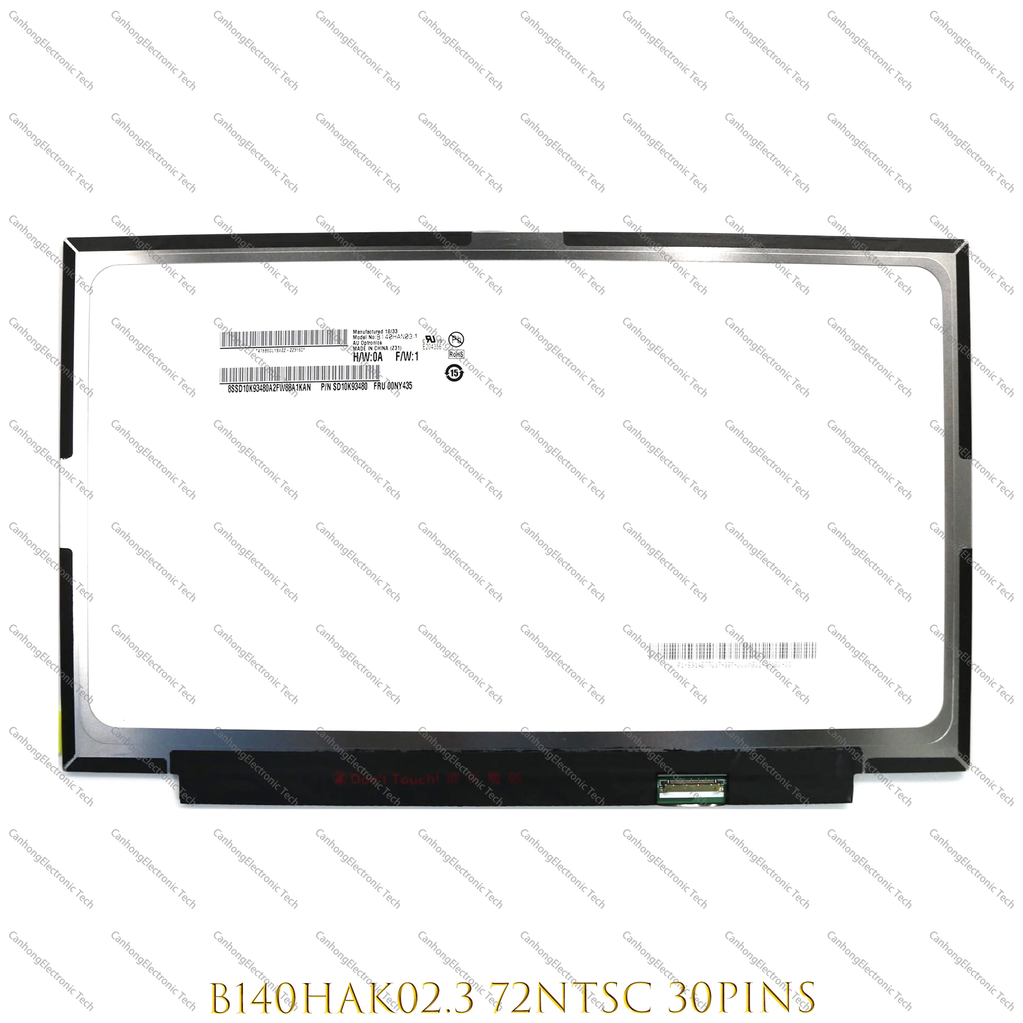 

LED Touch Screen LCD Panel Display With Touch matrix For Laptop 14-Inch FHD 1920*1080 B140HAK02.2 B140HAK02.3 replacement