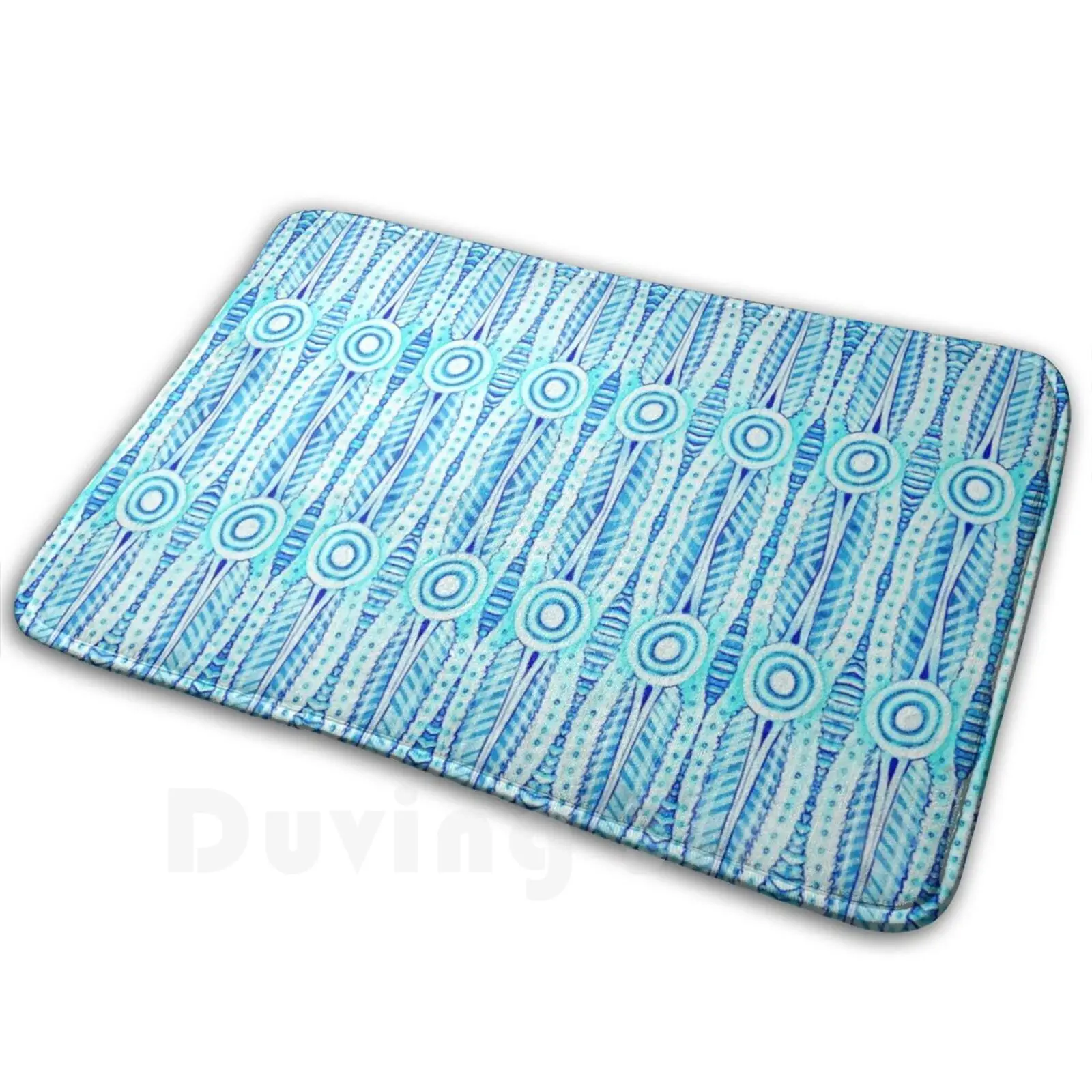 

Phytoplankton Dia Коврик Ковер Противоскользящие коврики для спальни Phytoplankton Diatom Pennal Radia Joancaron Blue White