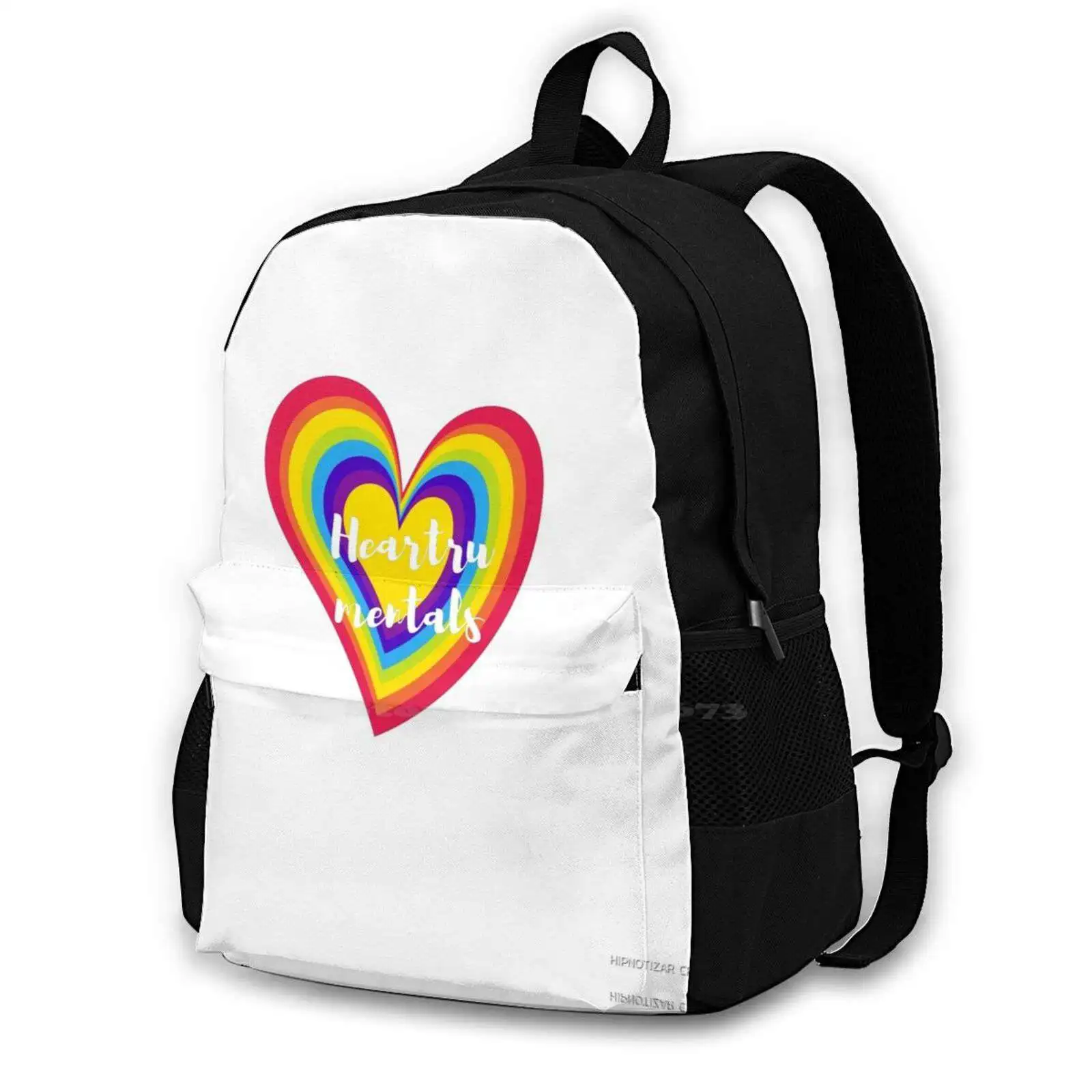 Heartrumentals Heart And Love Quote T Shirt [ Sb-Hea 6 ] Bag Backpack For Men Women Girls Teenage Black Heartrumentals Love You