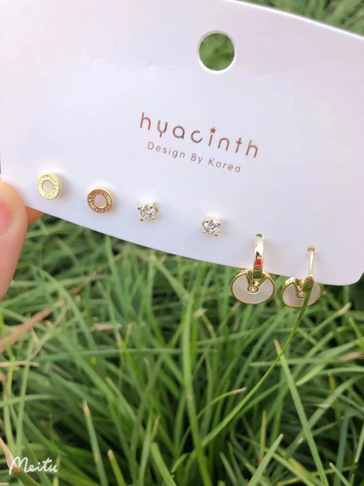 

925 Silver Ear Needle Stud Earrings Minimalist Fresh Water Pearl Zircon Set Brass14kGold Filled Korea Jewelry for Women HYACINTH