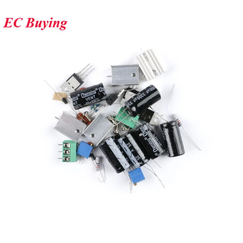 تيار مستمر 1.25-37 فولت LM317 LM337 قابل للتعديل تصفية وحدة امدادات الطاقة لتقوم بها بنفسك أطقم التيار المتناوب/تيار مستمر الجهد المنظم