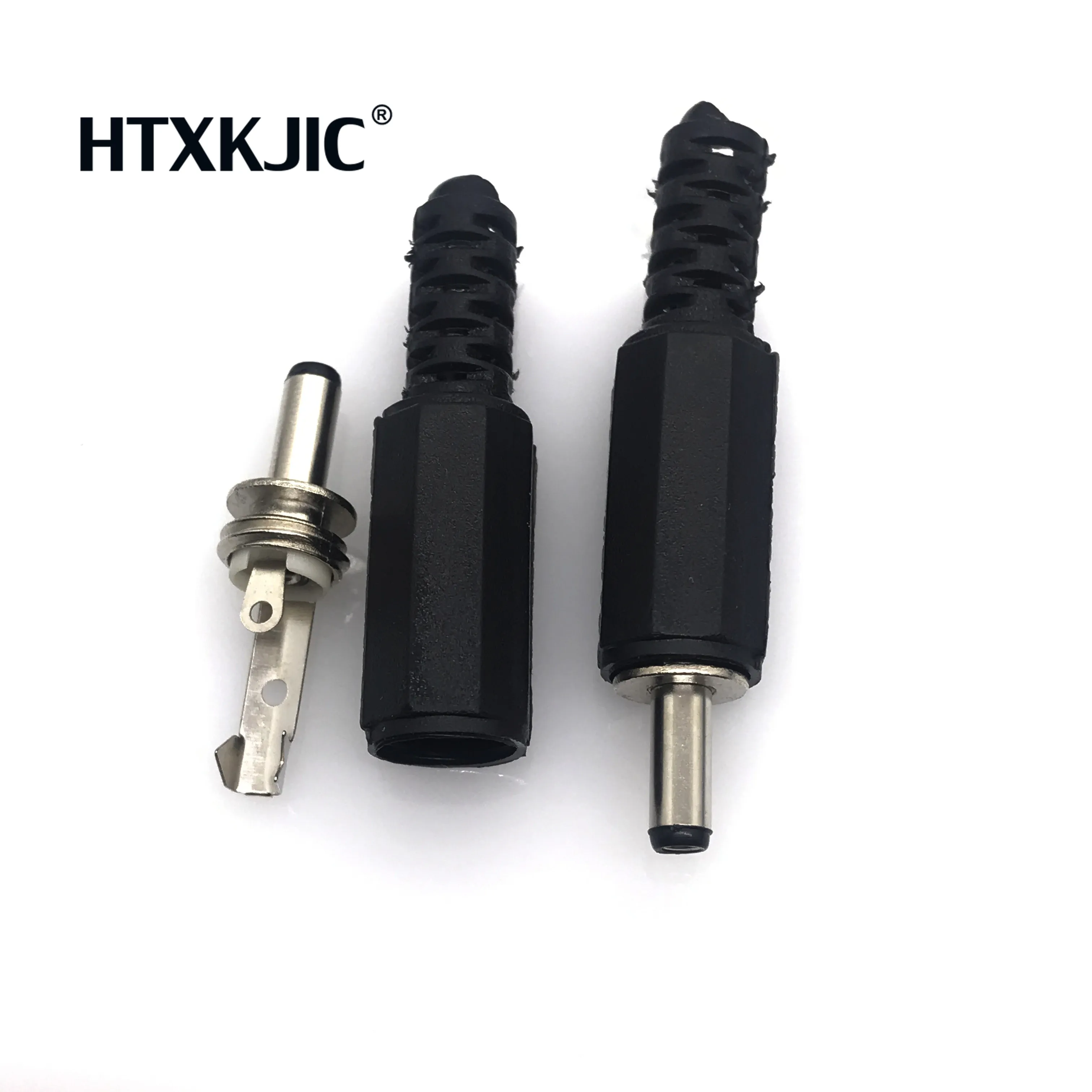 20 piezas-Adaptador de enchufe de alimentación DC macho, Conector de plástico, 1,35x3,5mm, 3,5x1,35mm