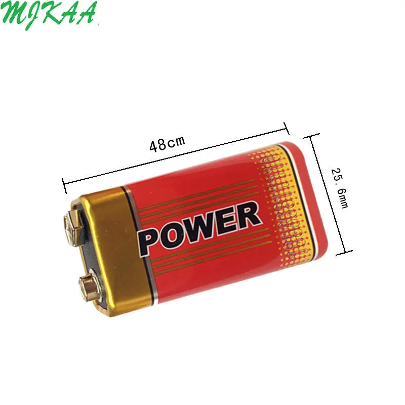 10PCS New 9V 6F22 Alkaline Battery Crown Laminated Carbon for Alarm Wireless Microphone