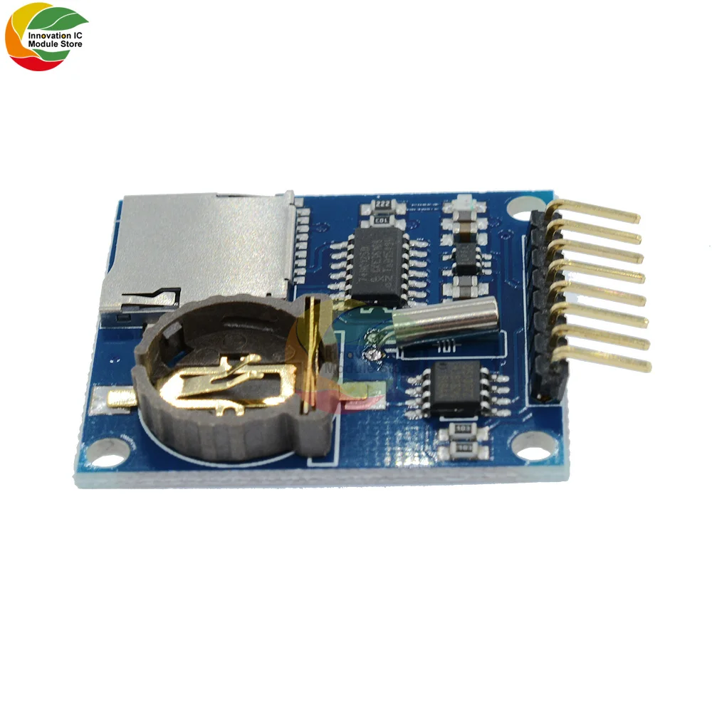 Mini DS1307 V1.0 Real Time Clock Logger Data Logger modulo di espansione Micro Slot per schede di memoria per Arduino per Raspberry Pi 3.3V