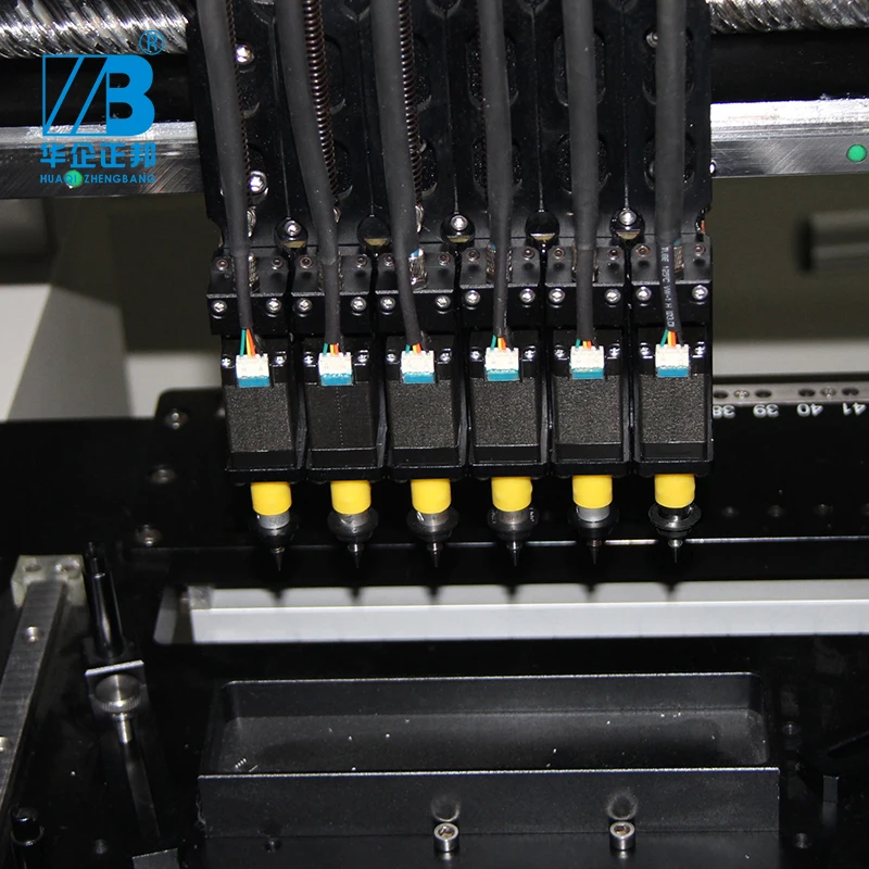 เต็มอัตโนมัติความแม่นยำสูง Pick And Place เครื่อง Smt 6หัวความเร็วสูง PCB Assembly เครื่อง Smt LED การผลิตสาย