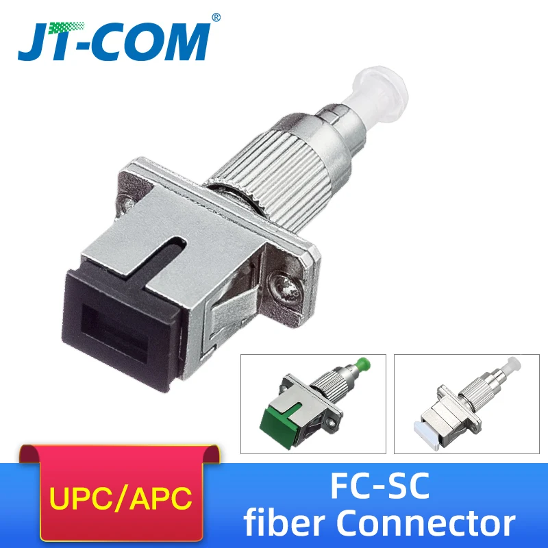 2pcs FC male to SC female UPC single mode SM hybrid Fiber Optic adapter APC MM  hybrid Fiber connector FC-SC fiber Coupler