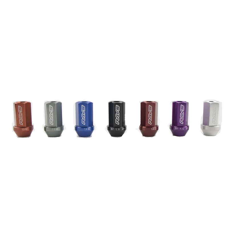 Aluminum car Wheel Lock Nuts Racing Lug Nuts Length 42MM 12x1.5/1.25 for RAYS racing nuts Car Accessories universial New