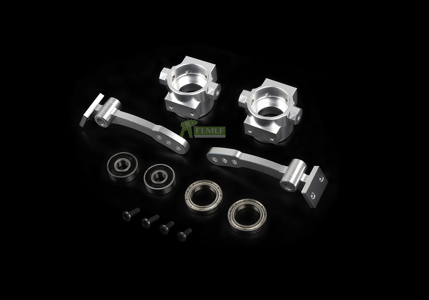 Alloy CNC Front and Rear Wheel Bearing Base Set Fit for 1/6 HPI FG Monster Hummer Truck ROFUN ROVAN Big Monster RC CAR Toy PARTS