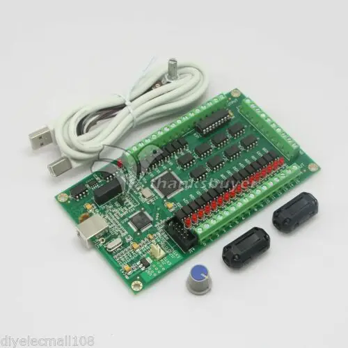 4 Axis CNC USB Card Mach3 Mach 200KHz Breakout Board Interface Support Win 7