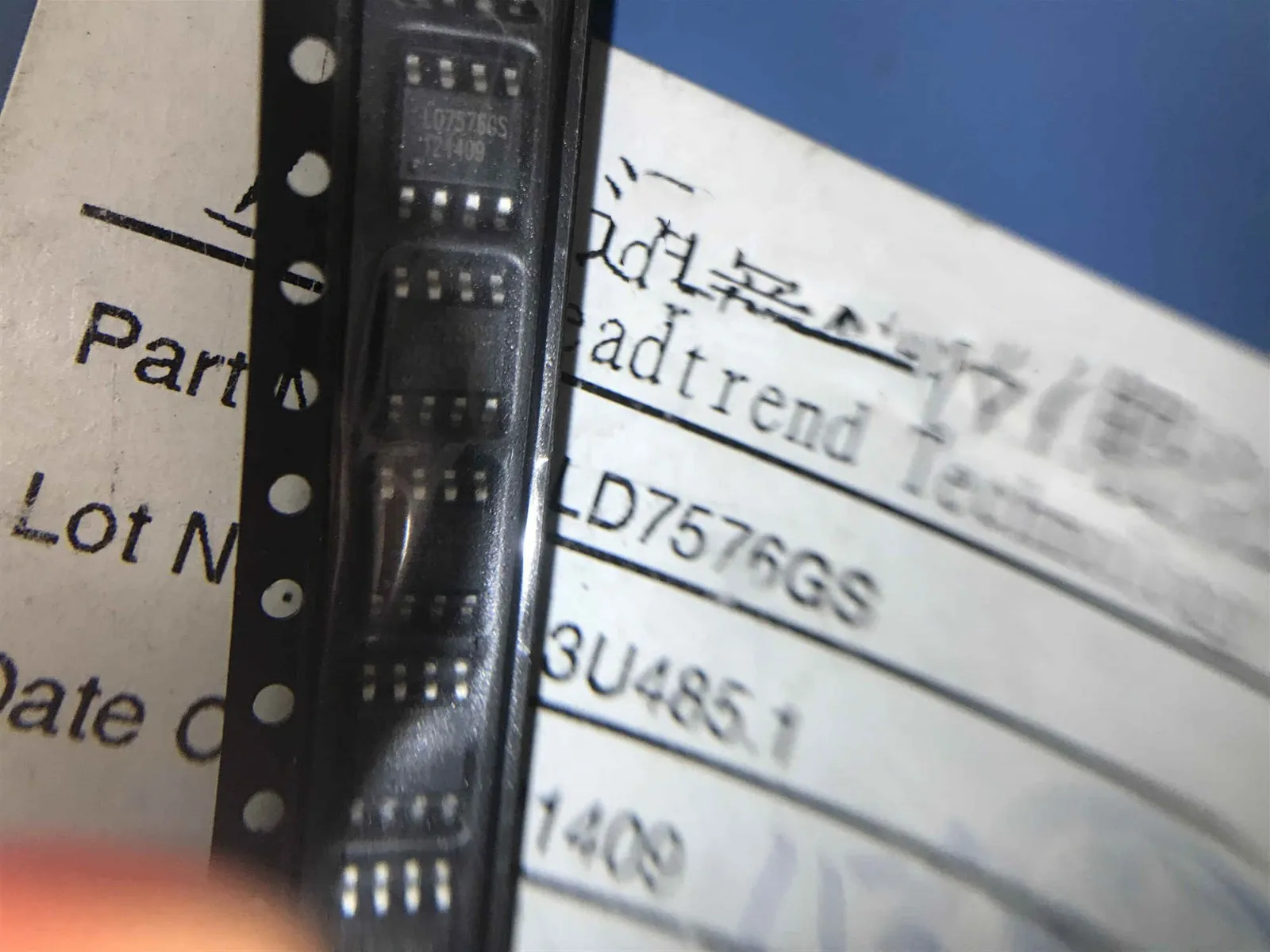 Chip de componentes eletrônicos placa nova ld7576gs ld7576 5 peças