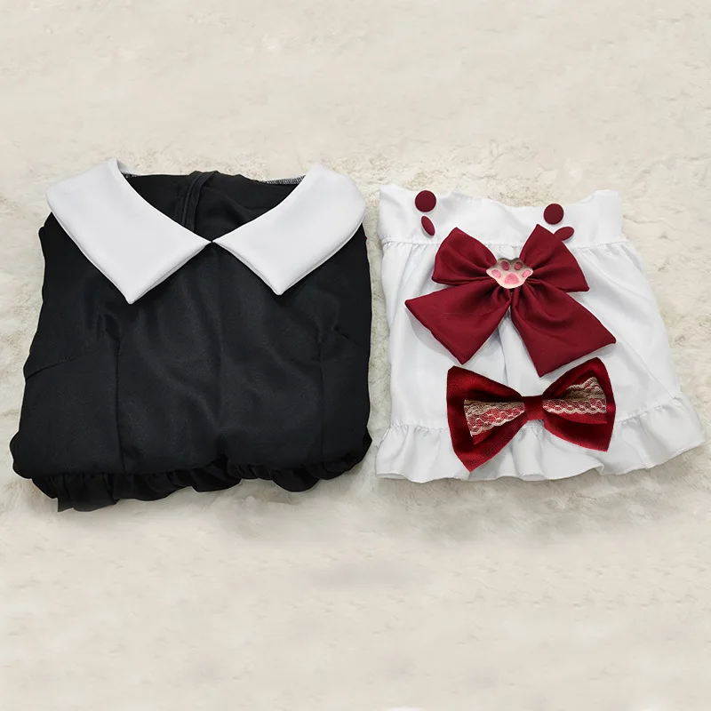 Halloween Vampire Little Devil Maid Dress Cosplay Costumes Lolita Uniform Gothic Black and Red Anime Role Play Party Stage Dress