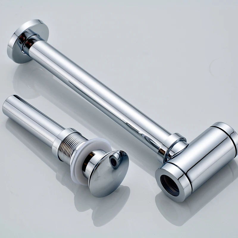 Imagem -05 - Banheiro Bacia Garrafa Armadilha Pop up Rolha de Drenagem com Transbordamento Dissipador Dreno Kit Sifão Resíduos P-trap Dreno Cromo og