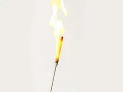 Flaming Torch(Cotton /Cord Touch）and Ignition Cap For Flaming Torch to Cane Magic Tricks Magician Stage Illusions Gimmick Props