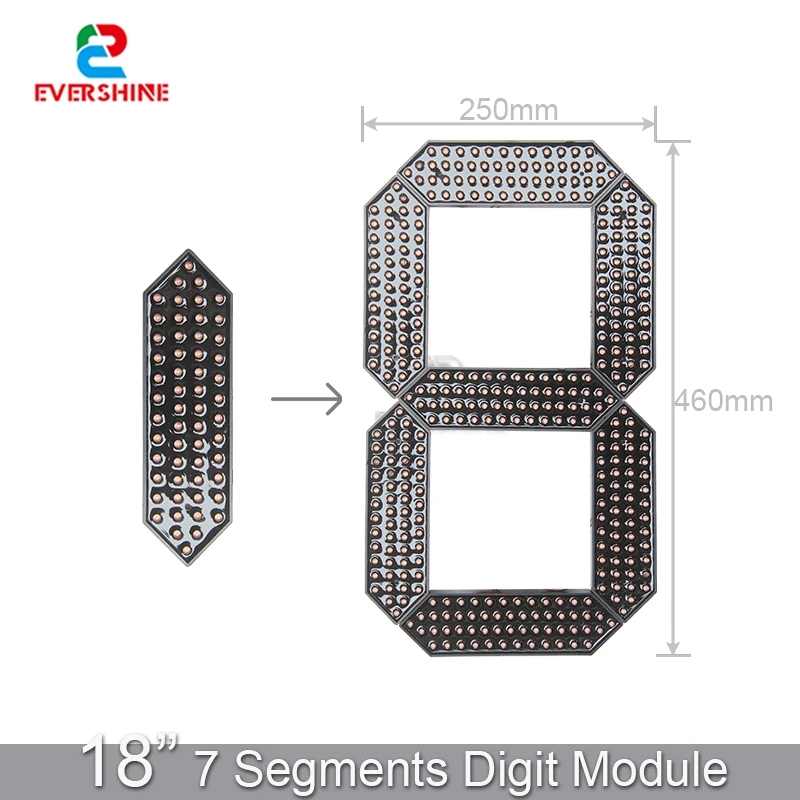 18 Inch Outdoor Waterdichte 7 Segmenten Led Display Led Digitale Board Display Tekenen Voor Gas Prijs Station