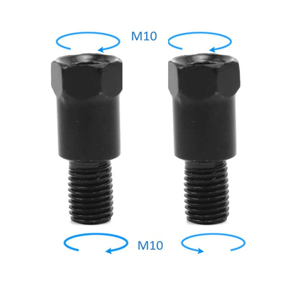 Adaptador de montaje de espejo de motocicleta M10 M8, tornillo de ajuste de altura, espejos retrovisores, convertidor de diámetro de rosca