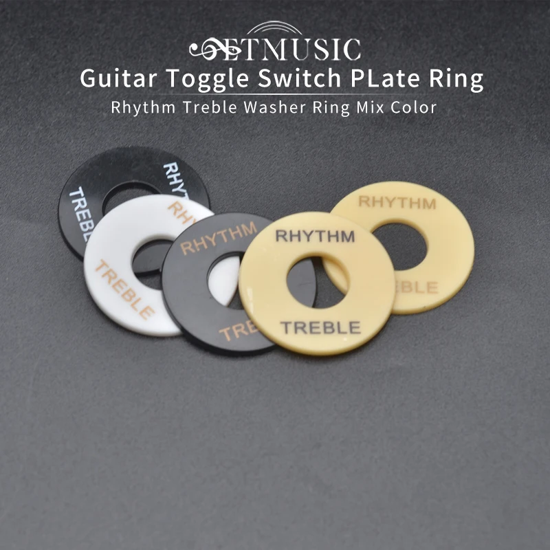 

2pcs Plastic Guitar Toggle Switch Plate Rhythm Treble Washer Ring DIY For LP Electric Guitar Replacement Parts