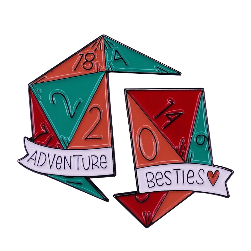 Adventure Besties Brooch A good friend listens to your adventures,a best friend makes them with you!