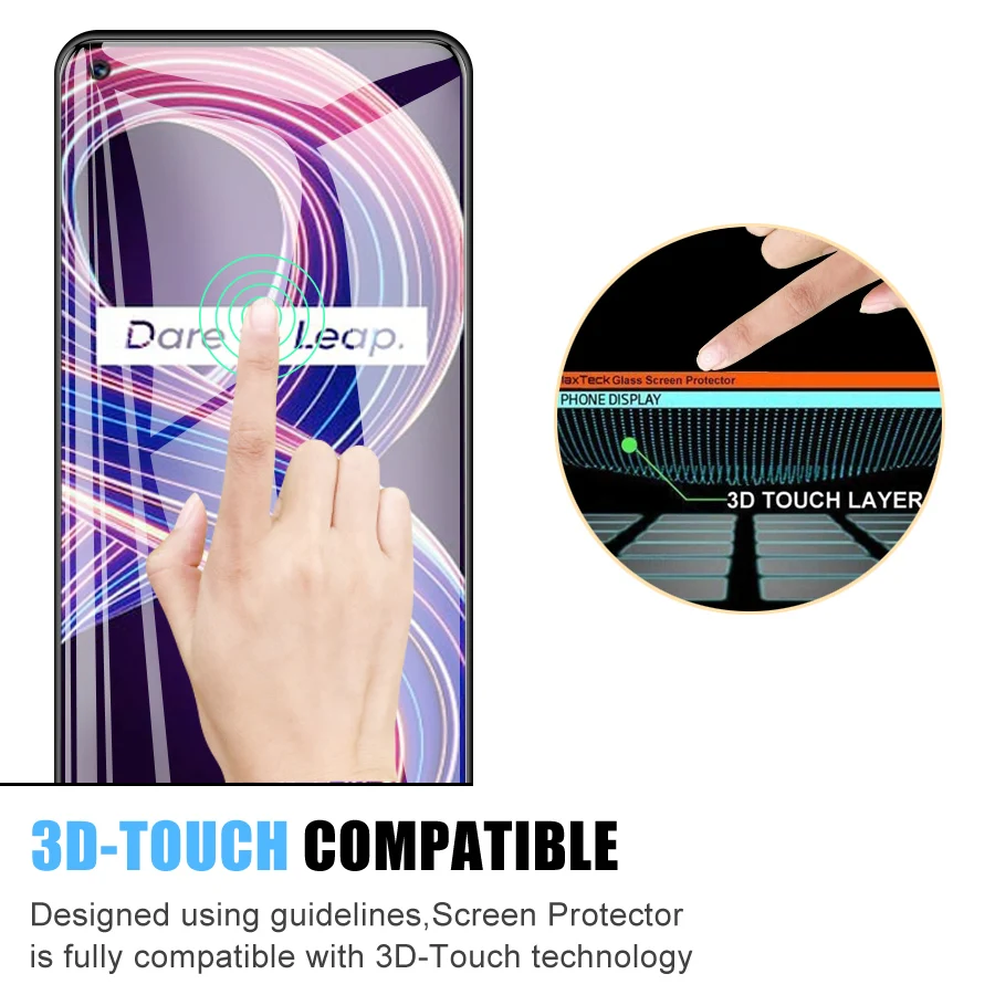 Protecteur d\'écran en verre 9D, film de protection complet pour Realme 6, 7, 8 Pro, 6S, 6i, 7i, Global 7, Asie, Guatemala, C3, C3i, C11, C15, C21