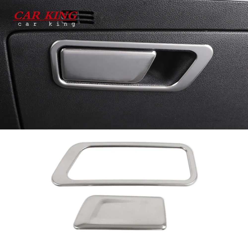 For Geely Tugella Xingyue FY11 2019-2022 Accessories Stainless steel LHD Car copilot Storage glove Box handle bowl Cover Trim