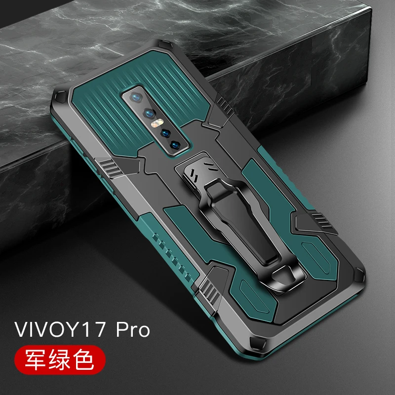 

Armor Case For Vivo V17 PRO Case Shockproof Belt Clip Holster Cover For Vivo V17 PRO V17pro 6.44" 1909 PD1931F_EX 1910