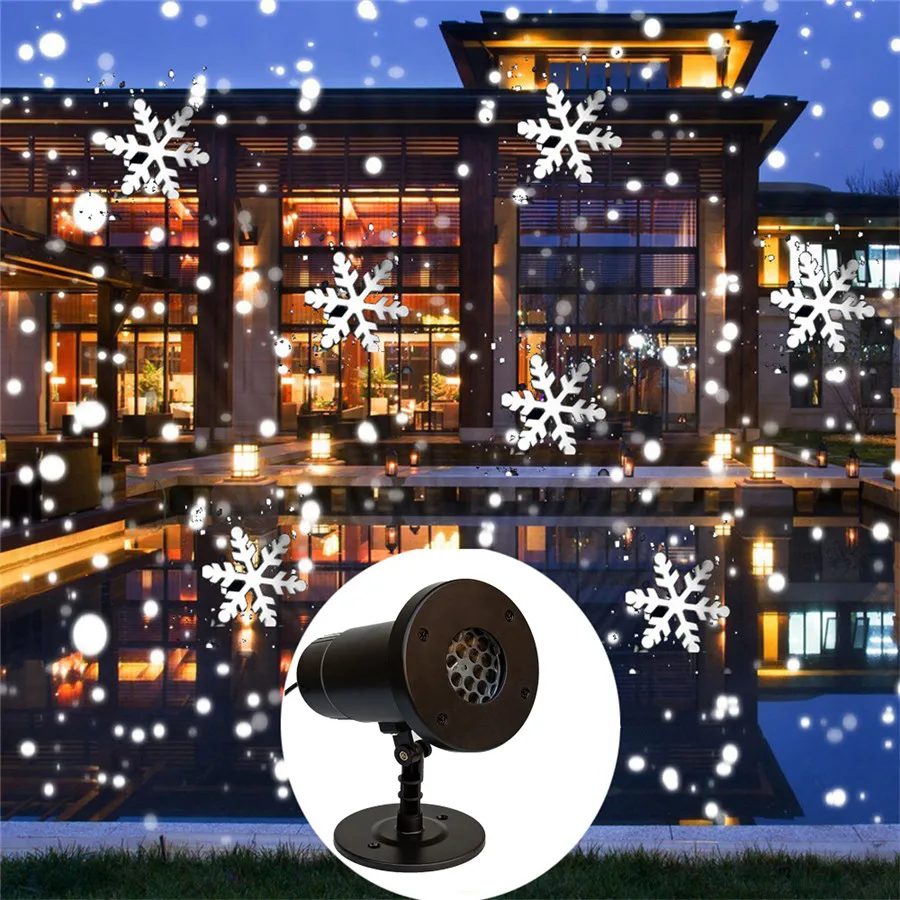 

Snowflake Projector Light Super Bright Christmas LED Laser Spotlights Outdoor Garden Lawn Projection Lamp Landscape Decoration