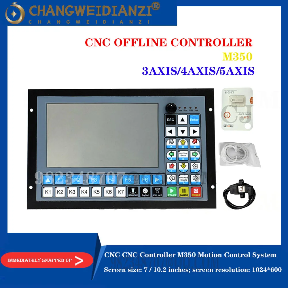 Cnc Offline Controller M350 Motion Control System 3 Axis/4 Axis/5 As 1Mhz G Code Voor graveermachine Boren En Frezen