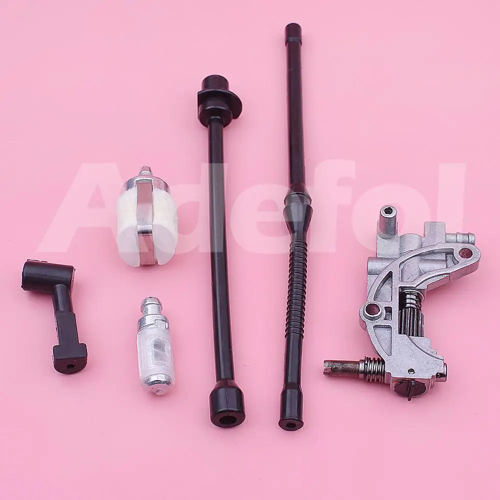 Adefol Oil Pump Pipe Fuel Hose Filter Assembly Kit For Chinese 4500 5200 5800 45cc 52cc 58cc Chainsaw Spare Parts бензопила