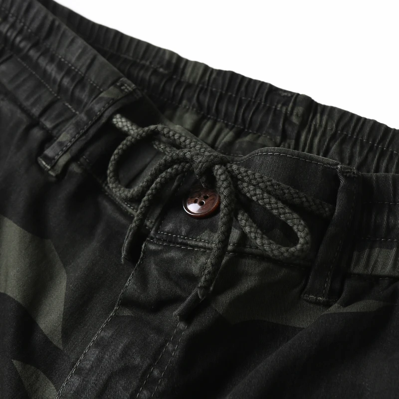 BAPAI Men Oversize Cargo Pants Black Pocket Camouflage Pants Harem Joggers Harajuku Sweatpant Hip Hop Tactical Trousers