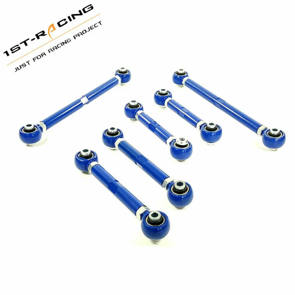 6PCS Adjustable Rear Camber+Toe Arm+Trailing Arm For BMW 2006-2011 E90 & E92 E93 325i 325xi 328i 330i 335i 335xi