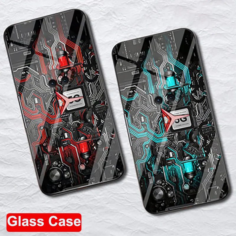 Tempered Glass Case For Lenovo Legion Pro Silicone soft Back Cover Cartoon Pattern Phone Cases For Lenovo Legion Phone duel 5G