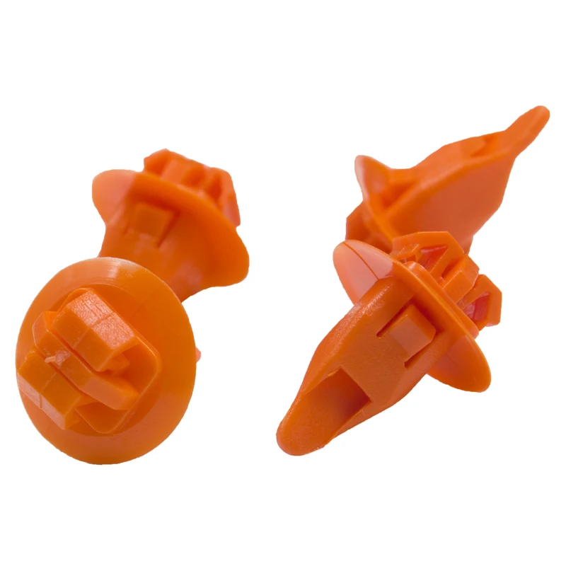 Automotive Orange Fastener Rivets for Toyota Fender Lined Leaf Board Retaining Clips