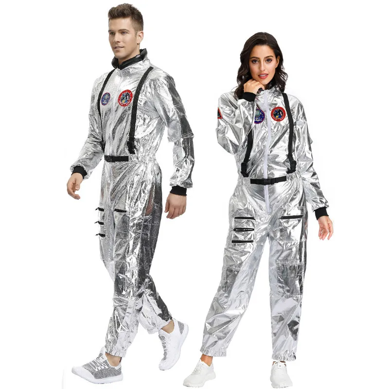

M-XL Мужская униформа астронавта Косплей Хэллоуин Костюм космонавта Карнавал Пурим Парад Сценическое шоу Маскарад Ролевая игра Вечернее платье